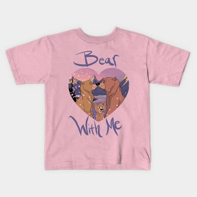 Brother Bear with Me Kids T-Shirt by Drea D. Illustrations